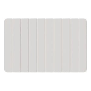 Modern Diatomite Quick-Dry Stone Medium 24x15&quot  Bathroom Mat in Natural White