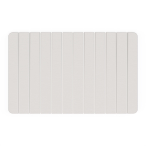 Modern Diatomite Quick-Dry Stone 34x21&quot  Large Bathroom Mat in Natural White