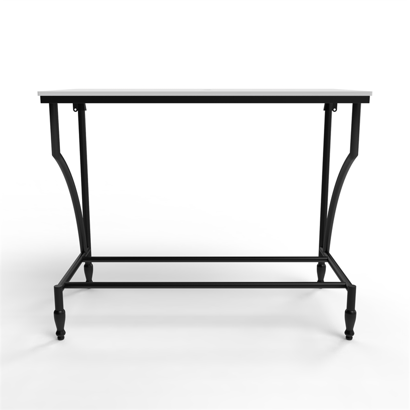 Luminous Stainless Steel Metal Vanity Set - Pink Glass Sink and Black Stand Base