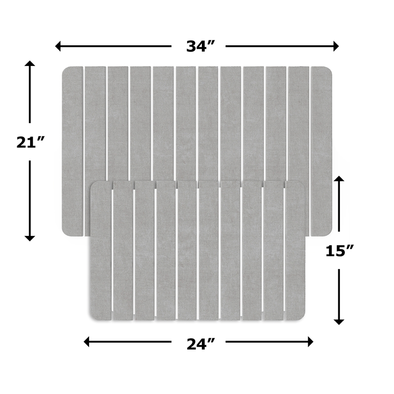 5-Piece LuxeStone Diatomite Kitchen Set -  L + Medium Mats with Accessories