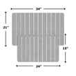 5-Piece LuxeStone Diatomite Kitchen Set -  L + Medium Mats with Accessories