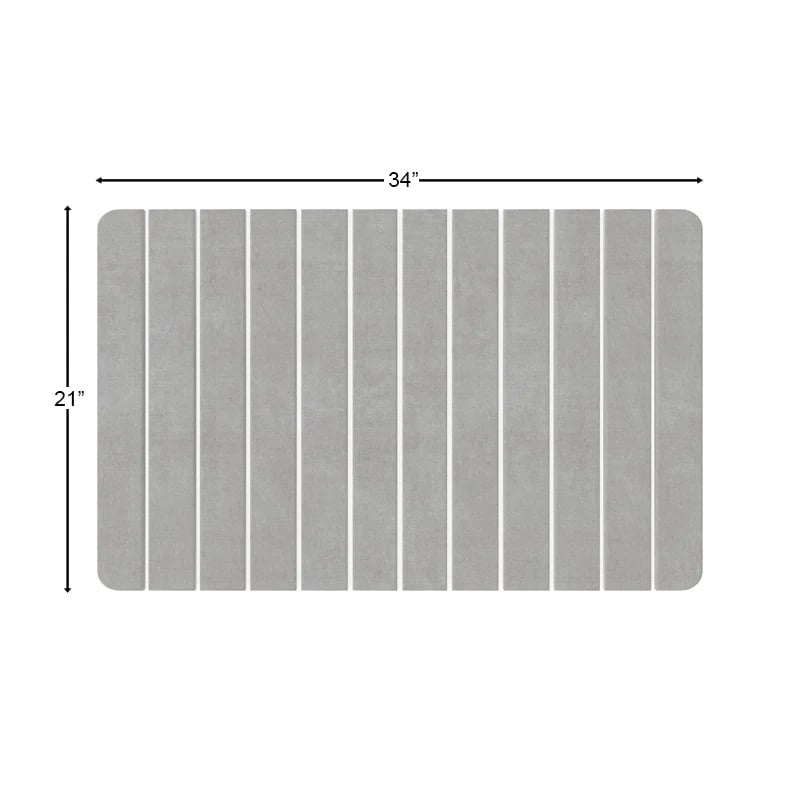 Diatomite stone Water Absorbing Gray Under Sink Mat - Protection for Cabinets