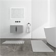 Diatomite Quick-Dry Water Absorbing Bath Mat Sets - X-Large + Large Gray Mats