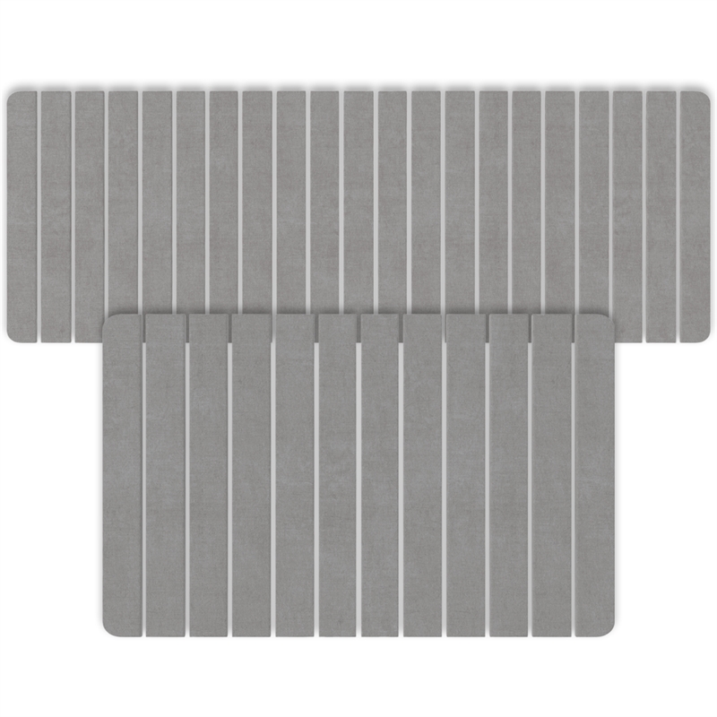 Diatomite Quick-Dry Water Absorbing Bath Mat Sets - X-Large + Large Gray Mats