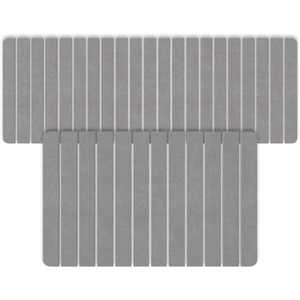 Diatomite Quick-Dry Water Absorbing Bath Mat Sets - X-Large + Large Gray Mats