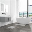 Diatomite Stone Quick-Dry Water Absorbing Bath Mat Sets - Large+Small Gray Mats