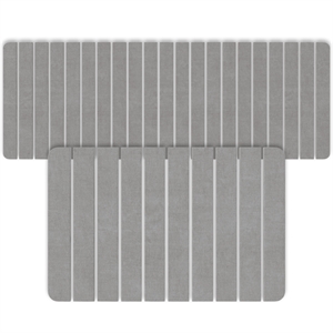 Diatomite Stone Quick-Dry Water Absorbing Bath Mat Sets-X-Large+Medium Gray Mats