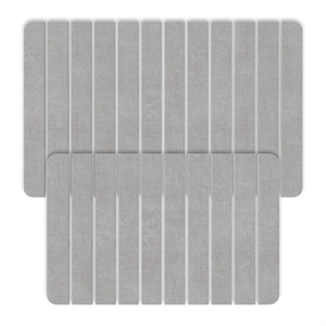Diatomite Stone Quick-Dry Water Absorbing Bath Mat Sets-Large + Medium Gray Mats