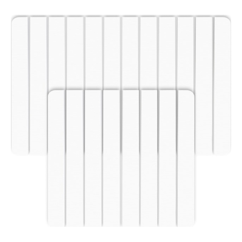 Diatomite Stone Quick-Dry Water Absorbing Bath Mat Sets-Large + Small White Mats