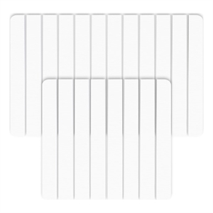Diatomite Stone Quick-Dry Water Absorbing Bath Mat Sets-Large + Small White Mats