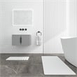 Diatomite Stone Quick-Dry Water Absorbing Bath Mat Sets-XLarge+Medium White Mats