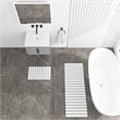 Diatomite Stone Quick-Dry Water Absorbing Bath Mat Sets-XLarge+Medium White Mats