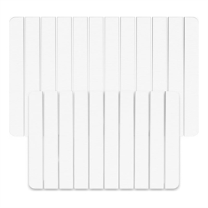 Diatomite Stone Quick-Dry Water Absorbing Bath Mat Sets-Large+Medium White Mats