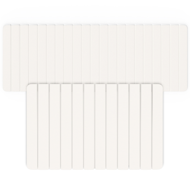 Diatomite Quick-Dry Water Absorbing Bath Mat Sets-XLarge+Large Natural White Mat