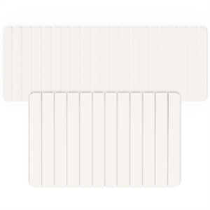 Diatomite Quick-Dry Water Absorbing Bath Mat Sets-XLarge+Large Natural White Mat