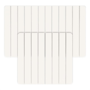 Diatomite Quick-Dry Water Absorbing Bath Mat Sets-Large+Small Natural White Mats