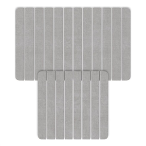 Diatomite Quick-Dry Water-Absorbing Kitchen Mat Sets - Large + Small Gray Mats