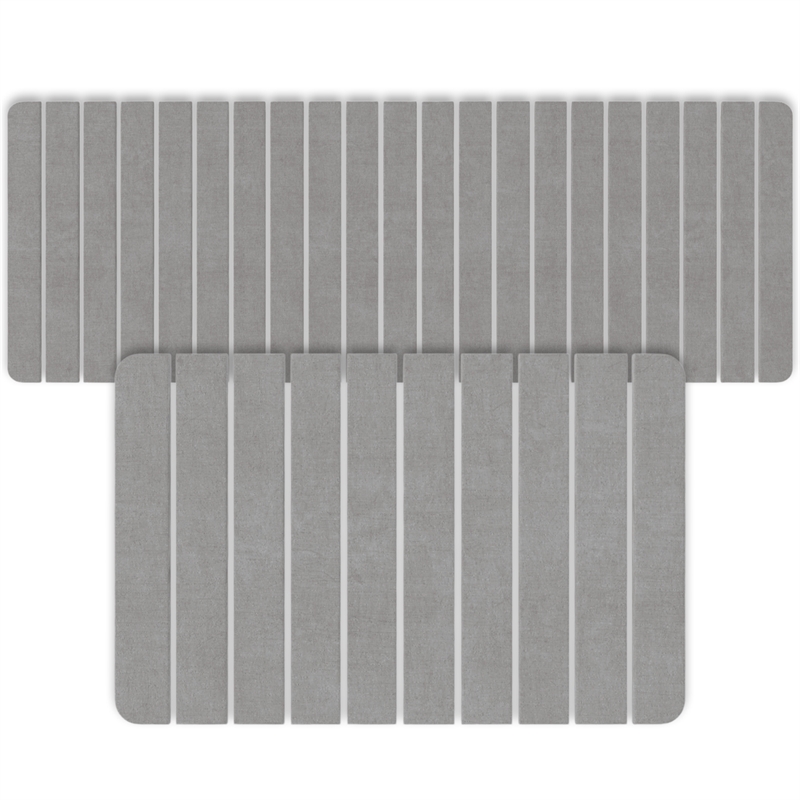 Diatomite Quick-Dry Water-Absorbing Kitchen Mat Sets - X-Large + Medium Gray Mat