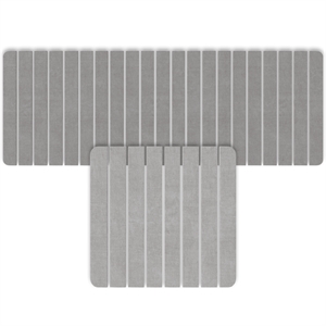 Diatomite Quick-Dry Water-Absorbing Kitchen Mat Sets - X-Large + Small Gray Mats