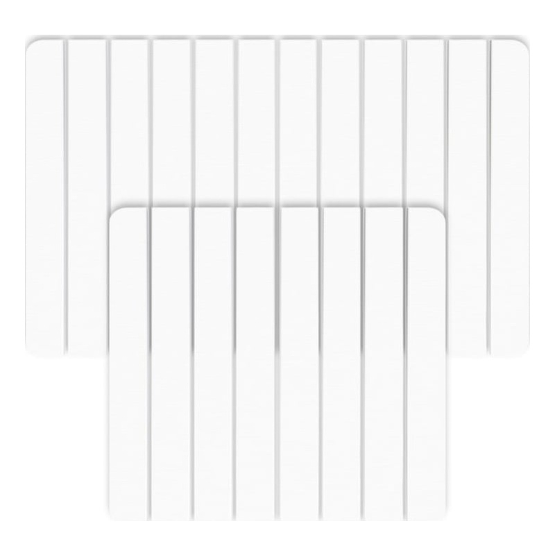 Diatomite Quick-Dry Water-Absorbing Kitchen Mat Sets - Large + Small White Mats
