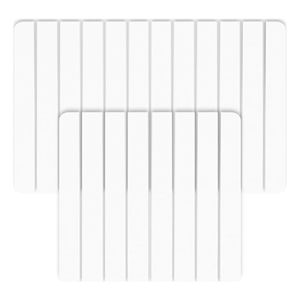 Diatomite Quick-Dry Water-Absorbing Kitchen Mat Sets - Large + Small White Mats