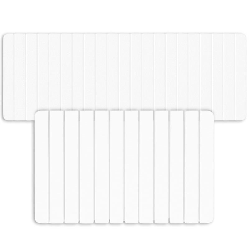 Diatomite Quick-Dry Water-Absorbing Kitchen Mat Sets-X-Large + Medium White Mat