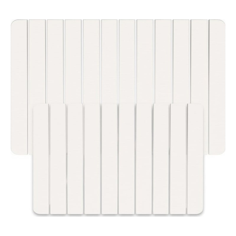 Diatomite Quick-Dry Water-Absorbing Kitchen Mat Sets-Large+Medium Natural  White