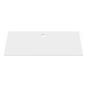 30&quot Modern Solid Surface Minimalist Thin Vanity Countertop - White