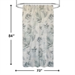 Rothbury Green Leaf Printed Fabric Waterproof  Shower Curtain -  72