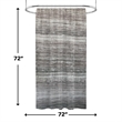 Morden Nomad Brown Faux Marble Polyester Gradient Shower Curtain - 72