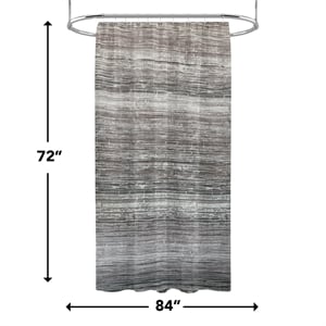 Morden Nomad Brown Faux Marble Polyester Gradient Shower Curtain - 72&quotX 84&quot