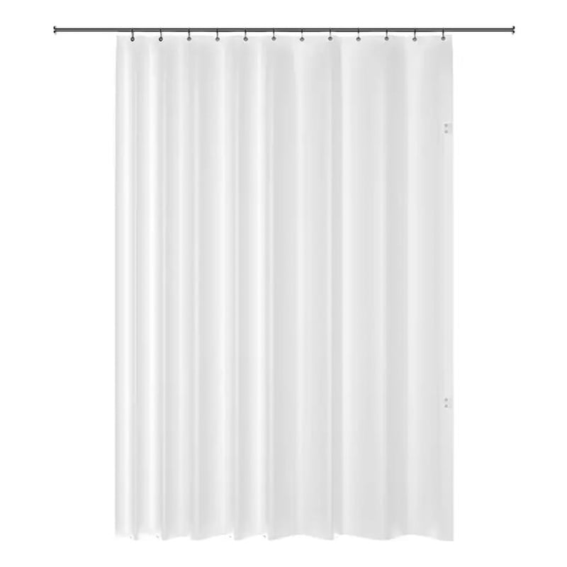 Commercial Grade Protected PEVA Frosty White Shower Curtain Liner - 70