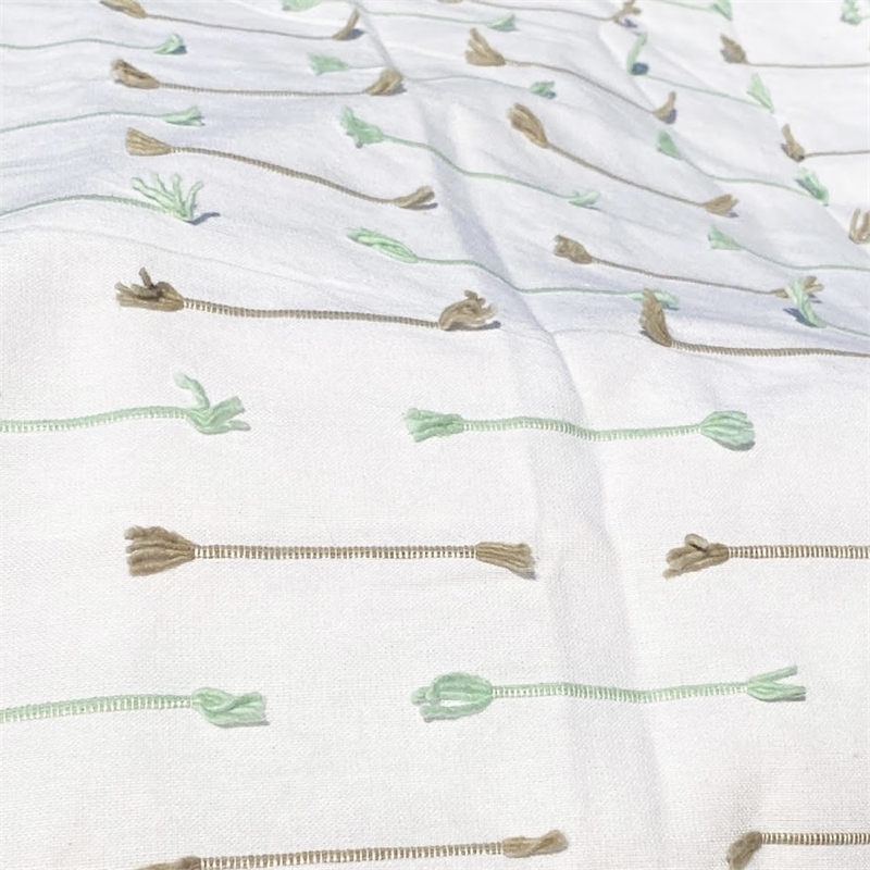 Morden Colorful Dash Cotton Fabric Shower Curtain - 70