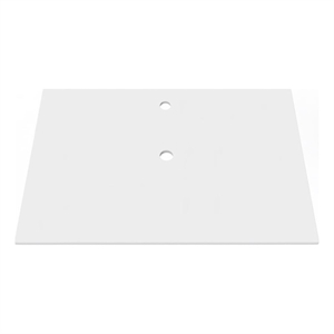 Modern 30&quot Solid Surface Minimalist Thin Vanity Countertop - White