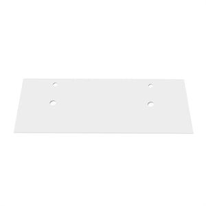 Modern 60&quot Solid Surface Minimalist Thin Vanity Countertop - White