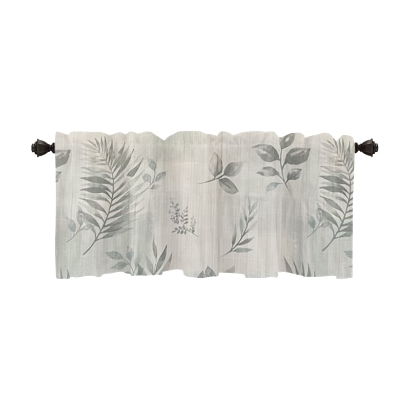 Rothbury Green Leaf Printed Fabric Waterproof  Shower Curtain - 70