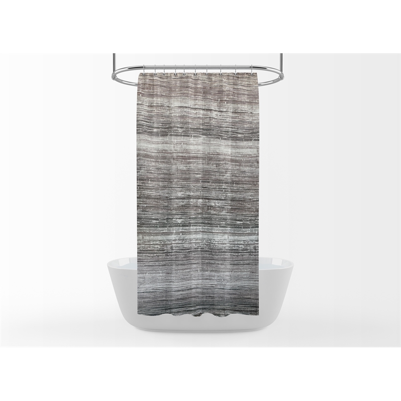 Morden Brown Magnolia Vine Fabric Shower Curtain - 72
