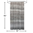 Morden Brown Magnolia Vine Fabric Shower Curtain - 72