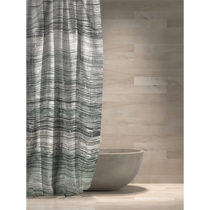 Magnolia Vine Green Fabric Shower Curtain - 72