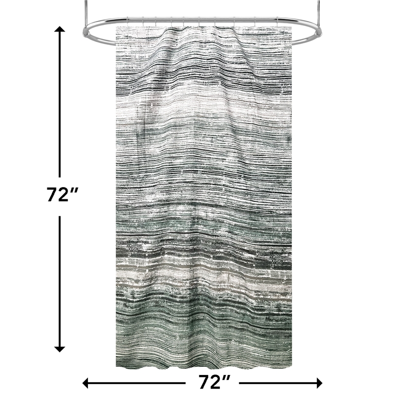 Magnolia Vine Green Fabric Shower Curtain - 72