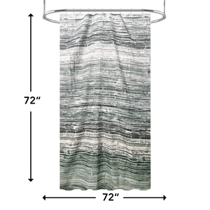 Magnolia Vine Green Fabric Shower Curtain - 72&quotx72&quot