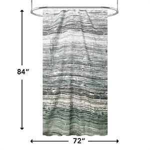 Magnolia Vine Green Fabric Shower Curtain - 72&quotx 84&quot