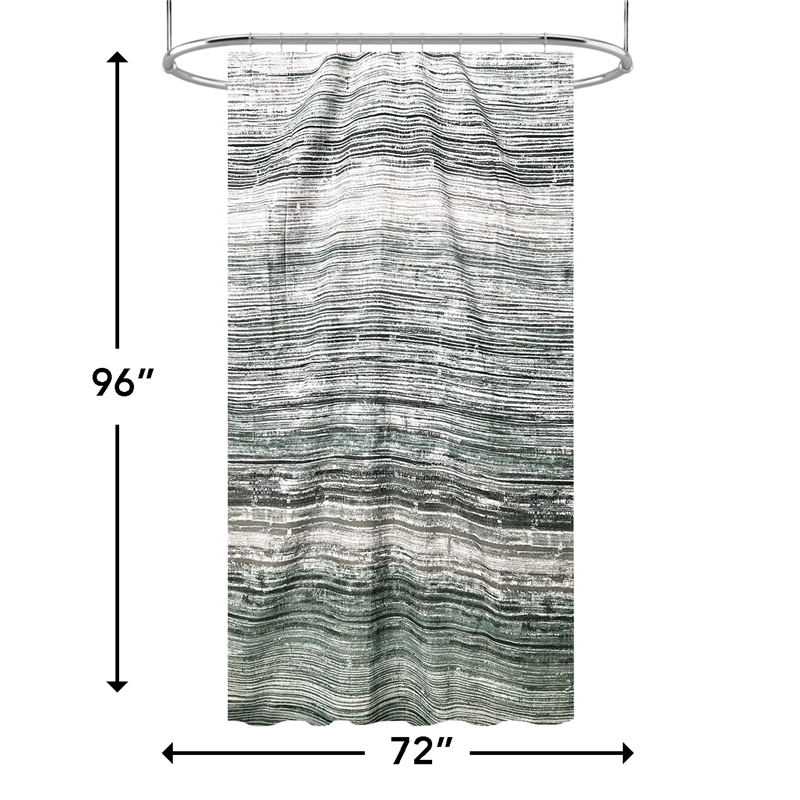 Magnolia Vine Green Fabric Shower Curtain - 72
