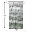 Magnolia Vine Green Fabric Shower Curtain - 72