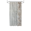 Morden&Cassic Combine Magnolia Printed Fabric Bronze Shower Curtain - 54