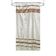 Urben Brown Soft Fabric Shower Curtain Pieced Unique pattern - 72