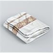 Urben Brown Soft Fabric Shower Curtain Pieced Unique pattern - 72