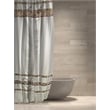 Urben Brown Soft Fabric Shower Curtain Pieced Unique pattern - 72