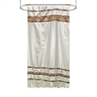 Urben Brown Soft Fabric Shower Curtain Pieced Unique pattern - 54