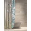 Morden&Cassic Combine Magnolia Printed Fabric Blue Shower Curtain - 72
